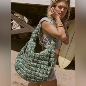 Free People Printed Carryall Bag Toucan Tropics